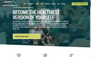 CrossFit Sacred Pine website