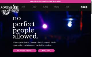 Adrenaline Dance Fitness website
