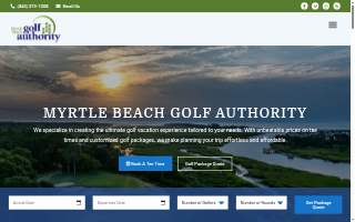 Myrtle Beach Golf Authority website