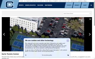 Earle Tennis Center website