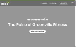 acac Fitness & Wellness Greenville website