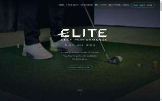 Elite Golf Performance website