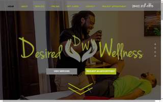 Desired Wellness website