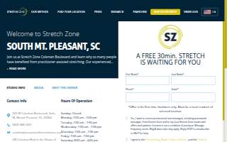 Stretch Zone of Mt Pleasant website