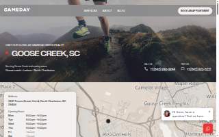 Gameday Men's Health Goose Creek website