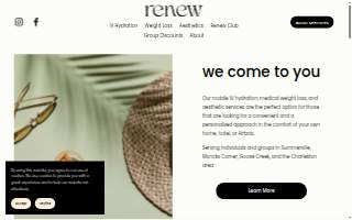Renew - Aesthetics, IV Vitamin Hydration, Vitamin Injection, Medical Weight Loss website
