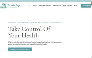 Turn The Page Health & Wellness website