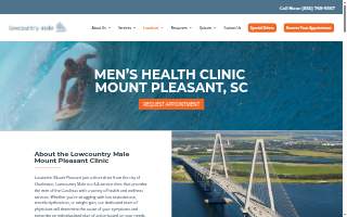 Lowcountry Male Clinic - Mt. Pleasant, SC - TRT and Weight Loss Services website