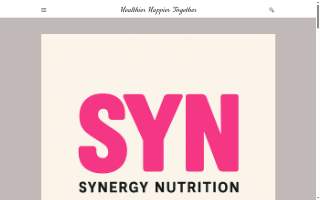 Synergy Nutrition website