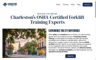 Charleston Forklift Training website