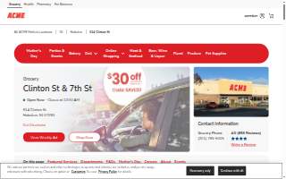 ACME Markets of Hoboken website