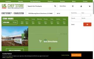 US Foods CHEF'STORE of Charleston website
