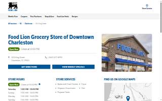 Food Lion of Charleston website