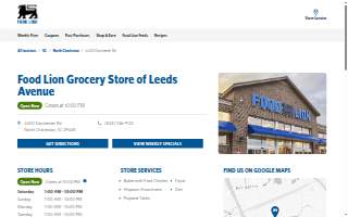Food Lion of North Charleston website