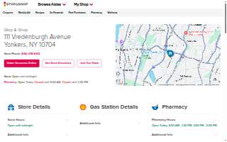 Stop & Shop of Yonkers website