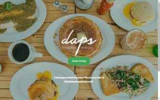 Daps Breakfast & Imbibe website