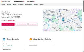 Stop & Shop of Maspeth website