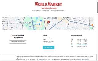 World Market of Charleston website