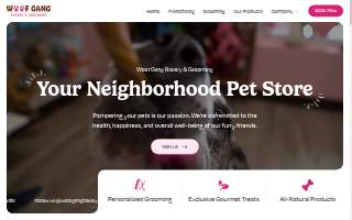Woof Gang Bakery & Grooming Mount Pleasant website