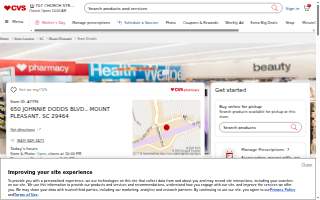 CVS of Mt Pleasant website