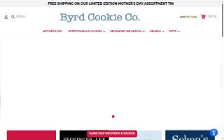 Byrd's Famous Cookies - Greenville website