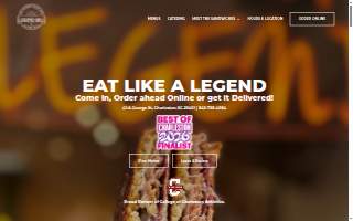 Legend Deli website