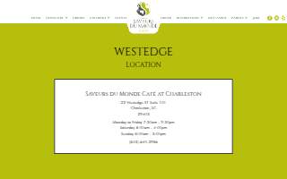 Saveurs Du Monde Cafe WestEdge website