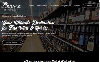 Gibby's Bottle Shop website