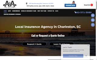 A & A Insurance website