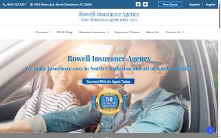 Rowell Insurance Agency website