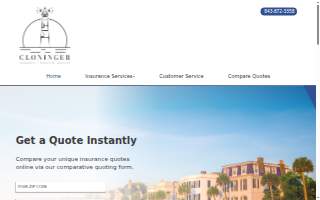 Cloninger Insurance website