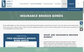 Surety Bonds Agent website