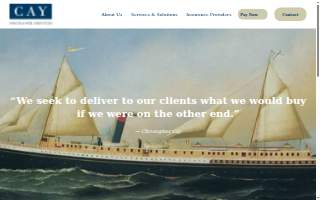 Cay Insurance Services website