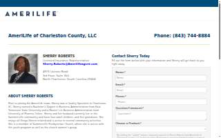 Amerilife of Charleston - Sherry Roberts website