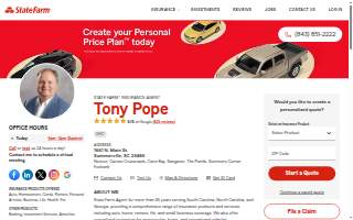 Tony Pope - State Farm Insurance Agent website