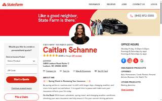 Caitlan Schanne - State Farm Insurance Agent website