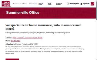 Farm Bureau Insurance of Summerville website
