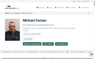 Michael Fontan, Bankers Life Agent and Bankers Life Securities Financial Representative website