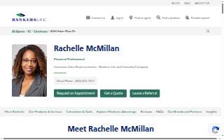 Rachelle McMillan, Bankers Life Agent website
