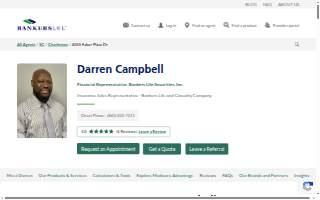 Darren Campbell, Bankers Life Agent and Bankers Life Securities Financial Representative website