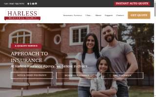 Harless Insurance Agency website