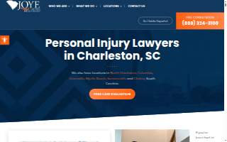 Joye Law Firm Injury Lawyers of Charleston website