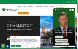 HawkLaw, P.A. of North Charleston website