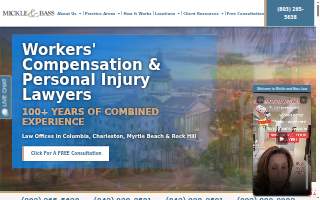 Mickle & Bass Law Firm of Columbia website