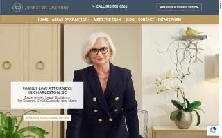 Johnston Family Law Firm website