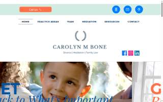 The Law Office of Carolyn M. Bone, LLC: Divorce, Family Law, & Mediation website
