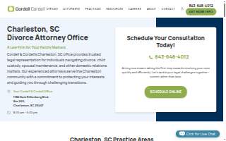 Cordell & Cordell - Divorce Attorney Office of Charleston website
