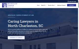 Apostolou Law Firm website