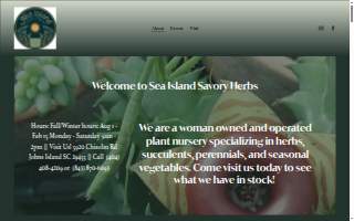 Sea Island Savory Herbs website