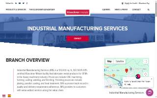 Industrial Manufacturing Services website